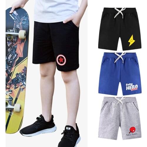 Boys' Cotton Shorts,Boys' Casual Pull-On Soft Shorts Drawstring Closure Short Comfort Soft Casual Sports Shorts For Summer