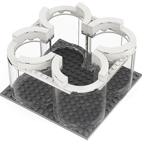 MOC Rocket Launch Stand Apollos 11 Saturn V Bracket Building Blocks Kit Space Spacecraft Support Bricks Toys For Children Gifts