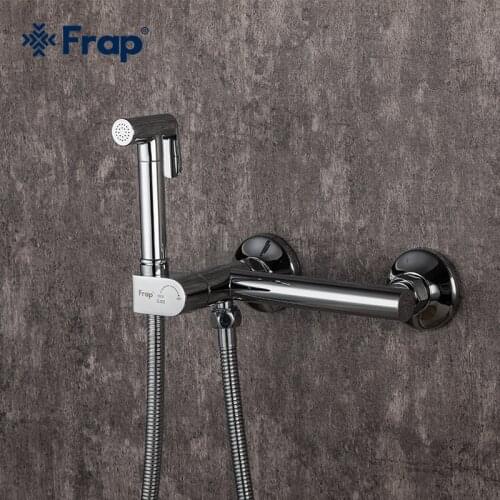 Frap Brass Mixer Water Corner Valve Bidet faucets Function square Hand Shower Head Tap Crane for woman bidet toilet sprayer