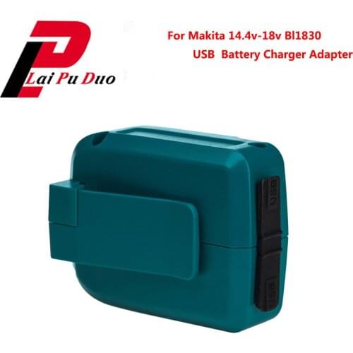 For Makita 14.4V/18V Lithium-Ion Battery BL1430 BL1815 BL1830 BL1845 USB Power Source ADP05 Charger Adapter Converter