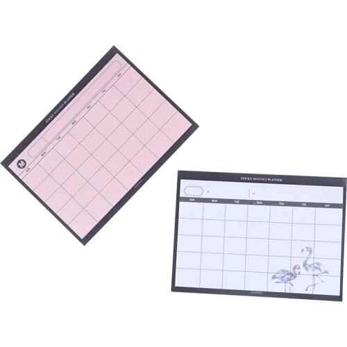 Kawaii Mini Notebooks Office Supplies Creative Simple Desktop Schedule Planner Monthly Plan Work Efficiency Summary Organizer