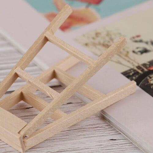 1:12 Dollhouse Miniature Furniture Wooden Ladder