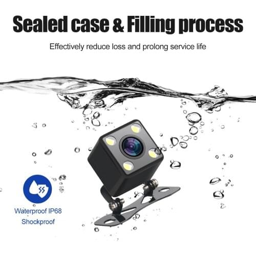 Waterproof Mini DC 12V Hidden Car truck van bus Industrial vehicles Aid HD Camera Dynamic Reversing Mirror Monitor