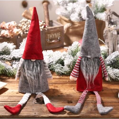 Cartoon Doll Santa Claus Wine Bottle Cover Stocking Gift Holders Christmas Decorations For Home Xmas Navidad Decor New Year