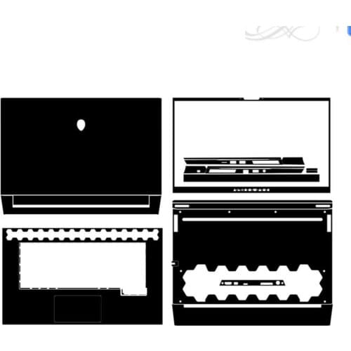 KH Laptop Sticker Skin Decals Cover Protector Guard for Dell Alienware M15 R3 2020