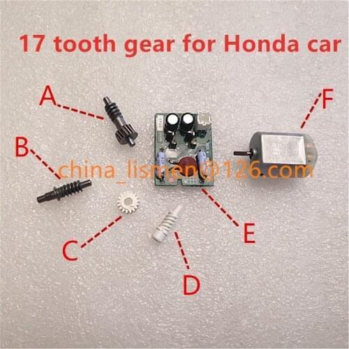 1 piece 17 teeth motor Rearview mirror plastic gear for ur-v Fit car