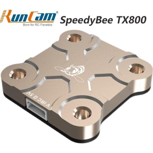 Runcam SpeedyBee TX800 5.8G Picture Transmission 48CH PitMode 25mW 200mW 400mW 800mW Adjustable Tramp