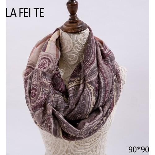 Cotton Square Scarf Women Shawl Female Ring Neckerchief Stoles Head Contrast Color Scarves Bandana Women Scarfs For Ladies 2019