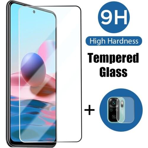 2in1 Protective Glass For Redmi Note 8 8 Pro 8T 9 9 Pro 9 Pro Max 9S 9T Camera Lens Glass On 10 10 Pro 10 Pro Max 10S 7 6 Pro