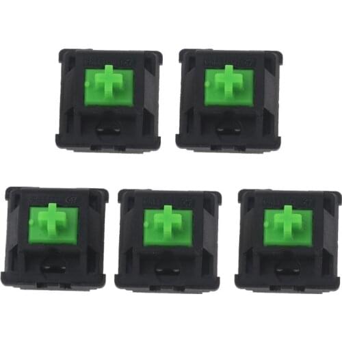 5Pcs Greetech Green Switches Axis for Razer Gaming Mechanical Keyboard for Cherry MX 3pin Switch