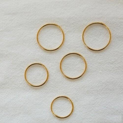 100% Real Pure 925 Sterling Silver Ring Fashion Simple Smooth Fine Ring Thin Little finger Ring For Women Jewelry