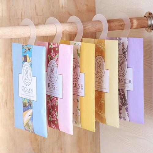 1pc Home Hanging Dry Flower Wardrobe Sachet Bedroom Room Sachet Bag Anti-mold Lavender Spice Bag Car Air Freshening