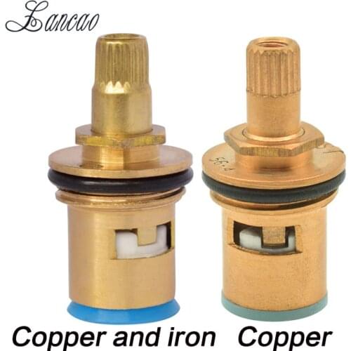 1 pcs Replacement Brass ceramic disc tap valve insert gland cartridge quarter turn Ceramic water valve