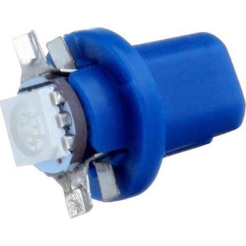 10Pcs T5 B8 5050 1smd LED Car Auto Dashboard Instrument Wedge Panel Light Bulb