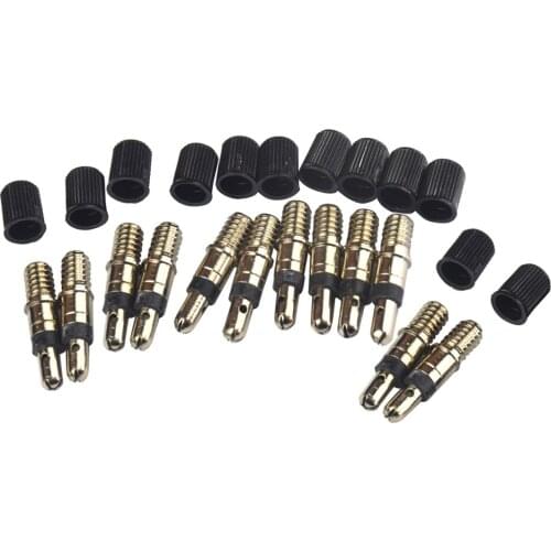 12 Pack German Valve Core Pneumatic Valve Core With Bike Accessory Caps From 28 Mm