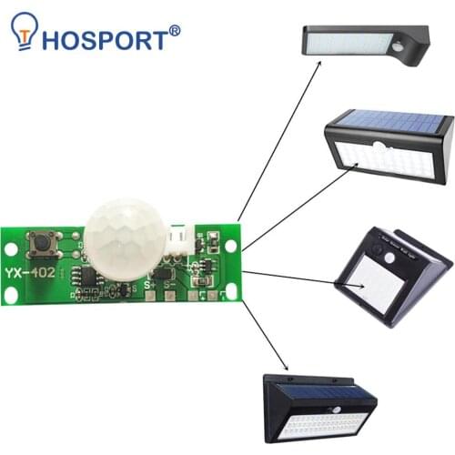 3.7V Automatic Solar Charging Circuit Board Night Light Control Sensor Module Glass Fiber Manufacturing Three Light-on Modes
