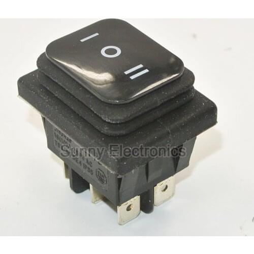 50Pcs Black Waterproof IP65 Rocker Switch DPDT (ON-OFF-ON) IP65 Rated Car Rocker Switch