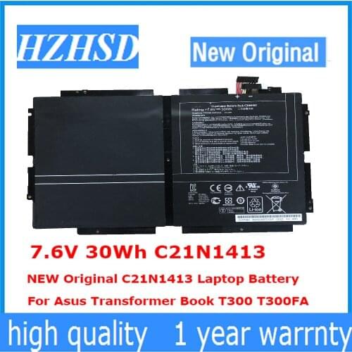 7.6V 30Wh C21N1413 NEW Original C21N1413 Laptop Battery For Asus Transformer Book T300 T300FA