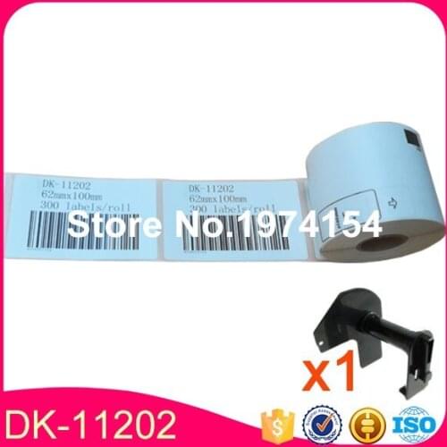 80 x Rolls Brother Compatible Labels dk-11202 dk 11202 dk1202 Thermal paper adhesive etiketten 62 x 100mm 300 Labels Per Roll