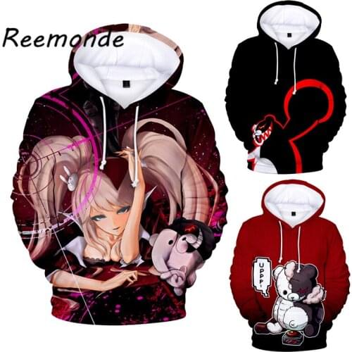 Anime Danganronpa 2 Clothes Enoshima Junko 3D Enoshima Cosplay Costume Hoodie Sweatshirt Harajuku Pullover For Women and Mens