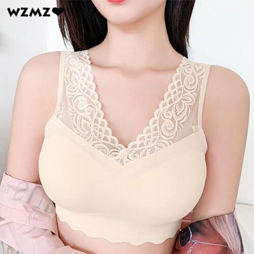 Seamless Bralette Sexy Lace Beauty Back Pad Push Up Lingerie Fitness Women Underwear Cooling Gathers Female Intimate Sports Bra