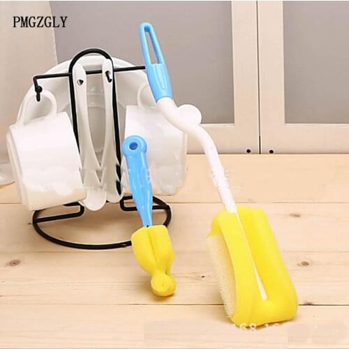 Baby Bottle Brushes Nipple Nylon Bristles Plastic Cleaning Brush Set Cup Brush Bottle Brush Bottle Feeding Bottle Brushes