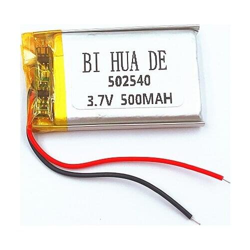 Li-Po 3.7V 500mAh 502540 Lithium Polymer Li-Po li ion Rechargeable Battery cells For Mp3 MP4 MP5 GPS
