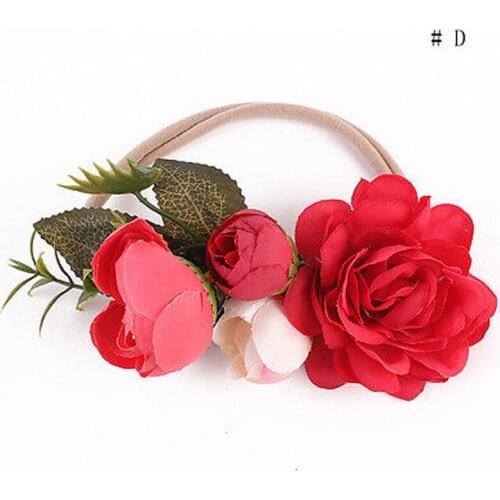 Cute Headwear With Flower Decor Festival Wedding Newborn Baby Girl Headwear Toddler Kid Flower Headband Hair Band Fashion In NEW
