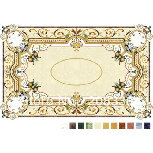 Marble medallion, waterjet medallion