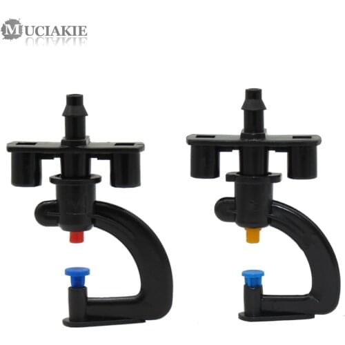 MUCIAKIE 50PCS 360 Degree Refraction G Type Irrigation Atomizing Nozzle Sprinkler Heads Garden Spray System Connection 1/4 Hose