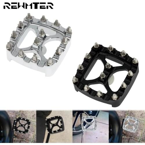 Motorcycle CNC Brake Pedal Pad Cover Foot Peg Rest Pedal Pad Black/Chrome For Harley Dyna FXDF FXDL Sportster XL1200 XG Softail