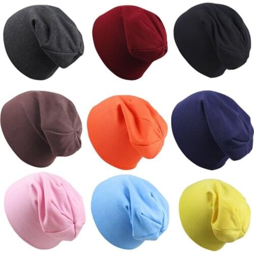 Kids Cotton Hat Winter Boys Hat Solid Color Girls Cap Bonnet Baby Hats Caps Childrens Hats