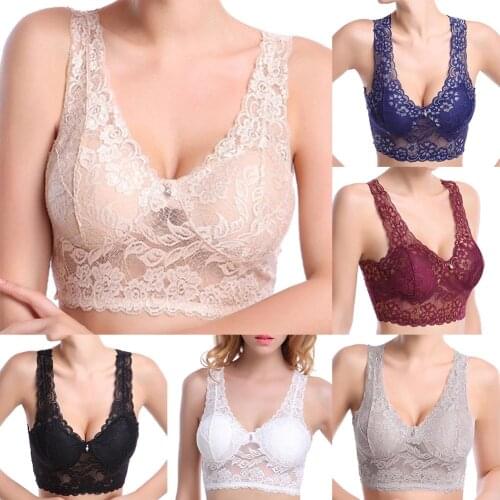 Sexy Tank Lace Floral Crochet Padded Bra Cotton Tank Top Sexy V-Neck Lace Bra Sport bra better supports your breast gifts bras