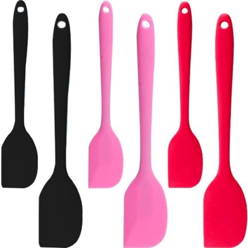 Teyaao Silicone Spatula Heat Resistant Baking Scraper Butter Cream Cake Smoother Polisher Cake Decorating Tool