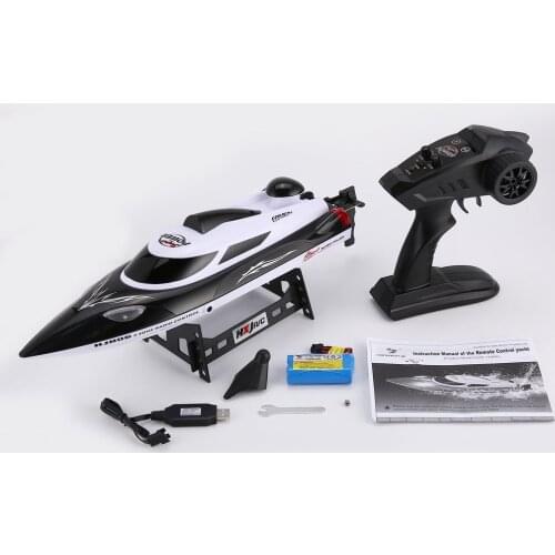 HONGXUNJIE HJ806 47cm 2.4G RC 30km/h High Speed Racing Boat Water Cooling System Flipped Omni-directional Voltage Prompt