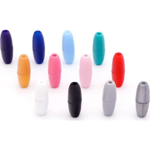 Sutoyuen 200pcs Safety Plastic Breakaway Clasps Beads Barrel Connectors Breakaway Clasps for Teething Necklaces Bracelets