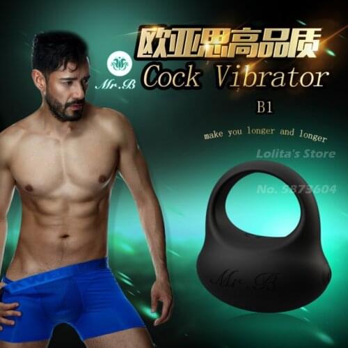 WOWYES Delayed Ejaculation Penis Ring Vibrator USB Charging Cock Ring Vibrating On Dick For Sex For Men Couples Adult Products