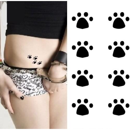 Waterproof Temporary Tattoo Sticker on body sexy cat footprints tatto stickers flash tatoo fake tattoos for girl women