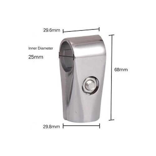 20PCS 25mm 1 Inch Connector for Stainless Steel Pipe DIY Shelf or Display Stand