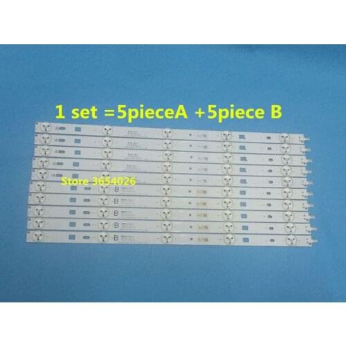 10piece/lot (5*A 5*B)LED backlight strip Replacement for 40inch TV KDL-40R480B samsung 2013SONY40A 2013SONY40B 3228