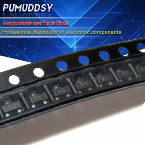 100PCS SMD Triode transistor BC857C (3G) 0.1A/45V PNP SOT-23 transistor BC857 New