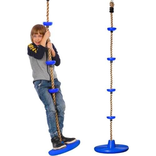 2m Swing for Kids in Playground 4 Steps Climbing Rope Swings Children Outdoor Playing Swinging