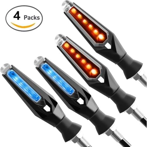 4 Pcs LED Turn Signals Indicator Motorcycle Flasher Built Relay Arrow Motorcycle Turn Signals Light For Honda Yamaha