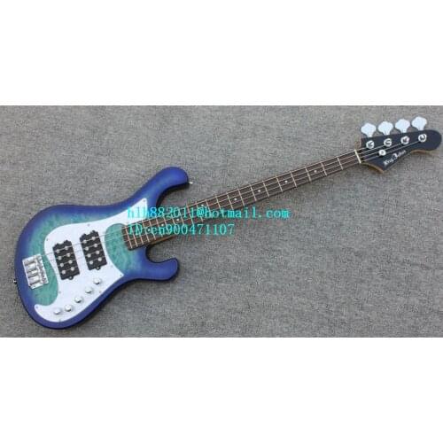 New Big John 4 strings stickers electric bass guitar in blue with basswood body LL-32 free shipping