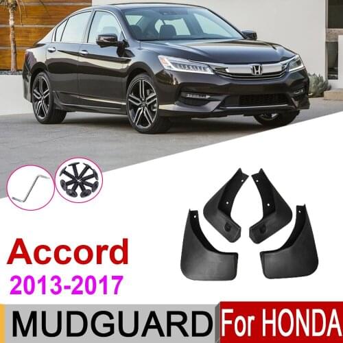 Car Mudflap For Honda Accord 9th 9 Gen 2017~2013 Fender Mud Guard Flap Splash Flaps Mudguards Accessories 2016 2015 2014