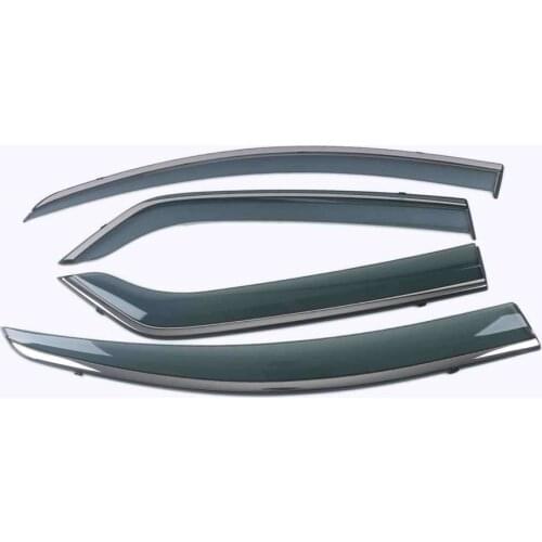 Car Styling 4 Pieces Rain Guards Side Window Visor Cover Trim For Ford Ecosport 2013-2020