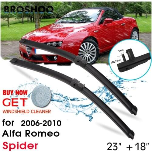 Car Wiper Blade Front Window Windscreen Windshield Wipers Blades Auto Accessories For Alfa Romeo Spider 23"+18" 2006-2010