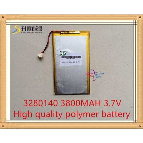 Free shipping bom qulity 3.7v 3800mah( real 3800mah) bateria li-ion para v88 v971 m9 tablet pc, 3.2*80*140mm