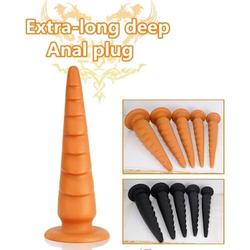 Super Long Anal Plug Big Dildo Prostate Massage Silicon Anus Dilator Vagina Stimulator Sex Product For Women Man Masturbation