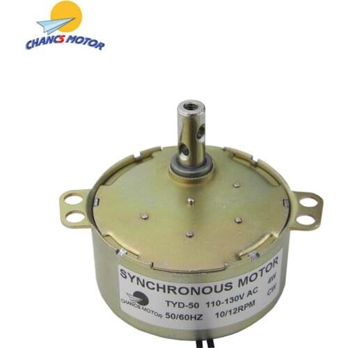 CHANCS TYD-50 Synchronous Motor 110V AC 10-12RPM 4W CW Torque 3Kg.cm Gear Motor